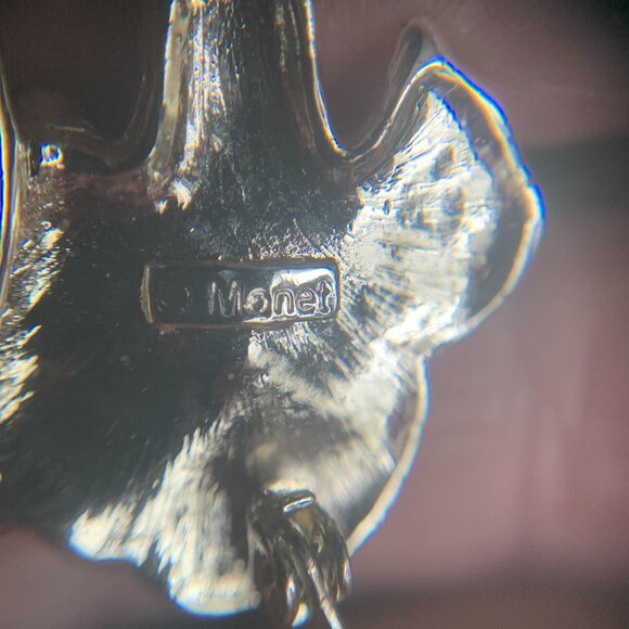 Monet Orchid Brooch - Picture 6 of 6